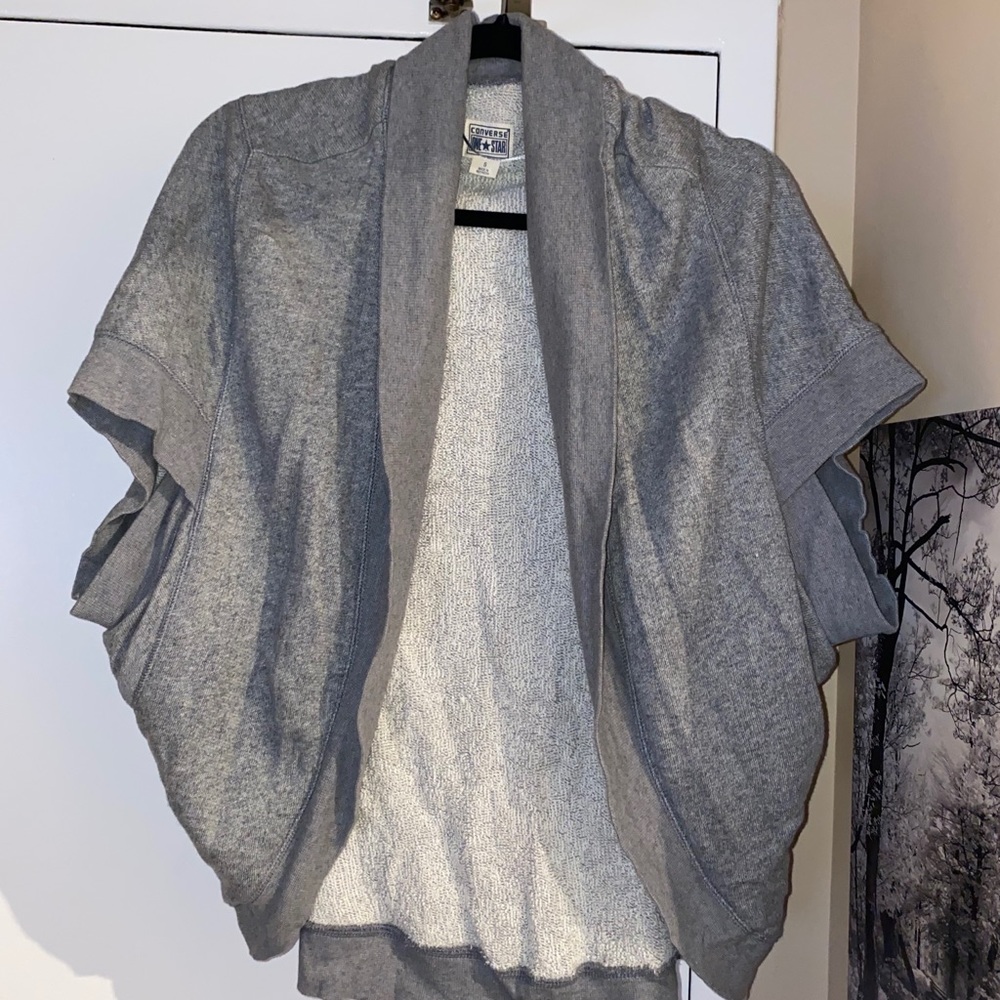 CONVERSE SHORT SLEEVE CARDIGAN